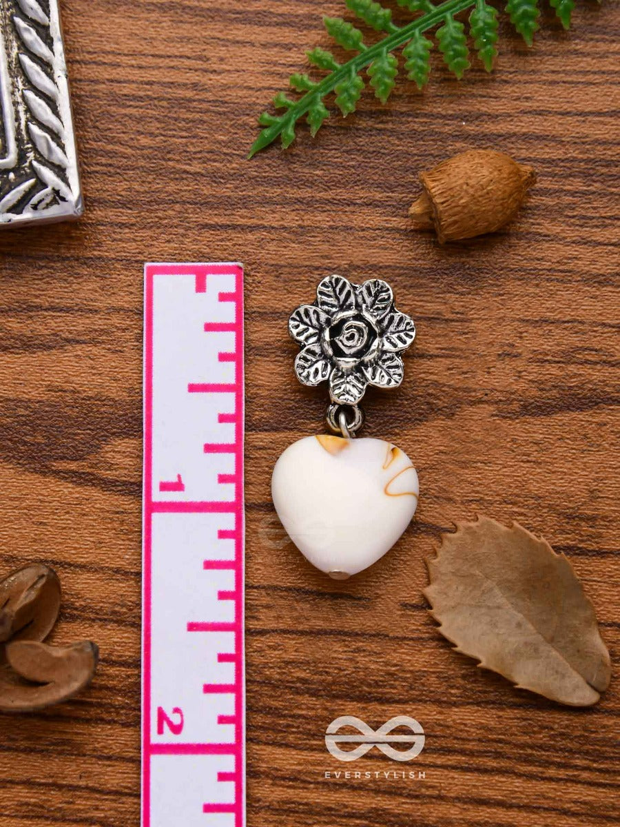 The Heart's Desire - Oxidised Embellished Earrings