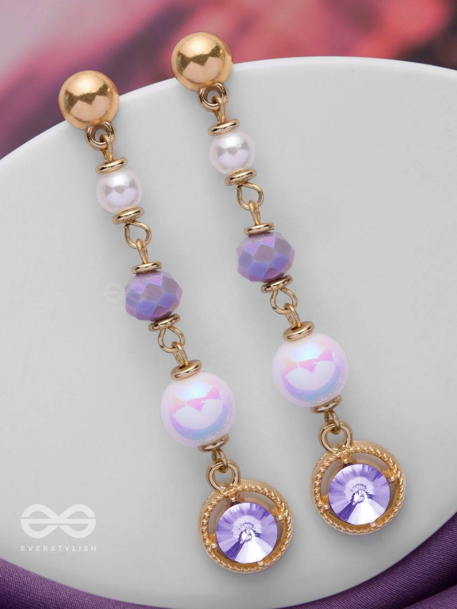 The Celestial Spins - Golden Embellished Earrings