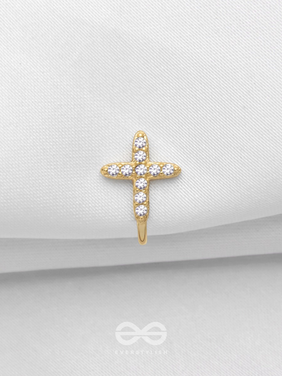 Heavenly Harmony - Golden CZ Nosering (Non-Piercing)