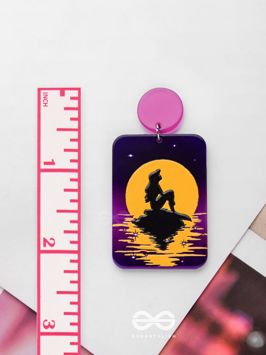 The Little Mermaid - Statement Acrylic Earrings