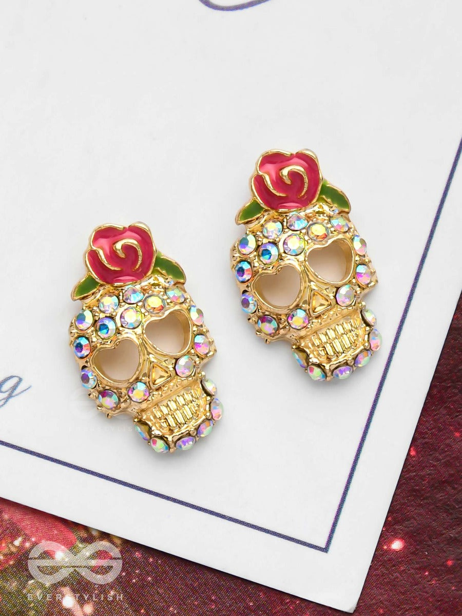 Satan Sundae - Golden Embellished Earrings