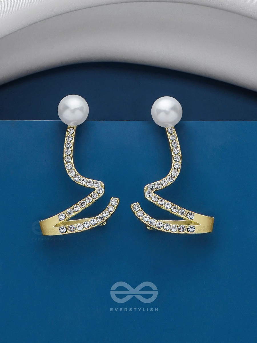 Twist-N-Turn Treasures - Golden Embellished Earring