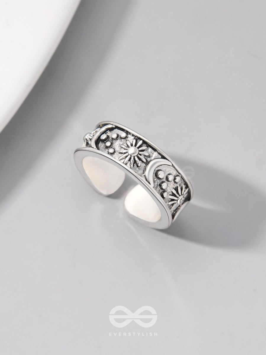 Celestial Legacy - Statement Silver Ring (Adjustable)