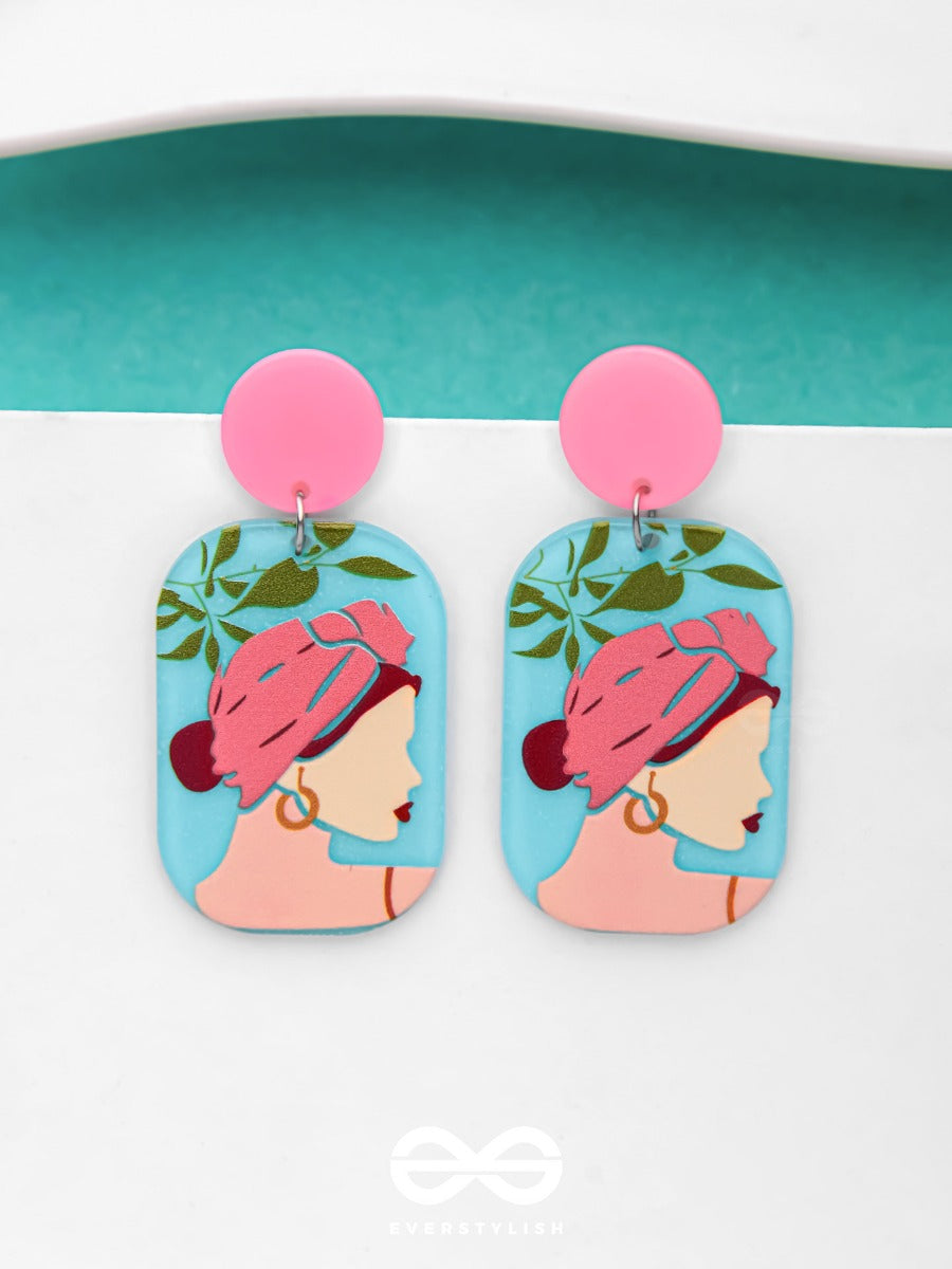 Diva In A Dream - Statement Acrylic Earrings