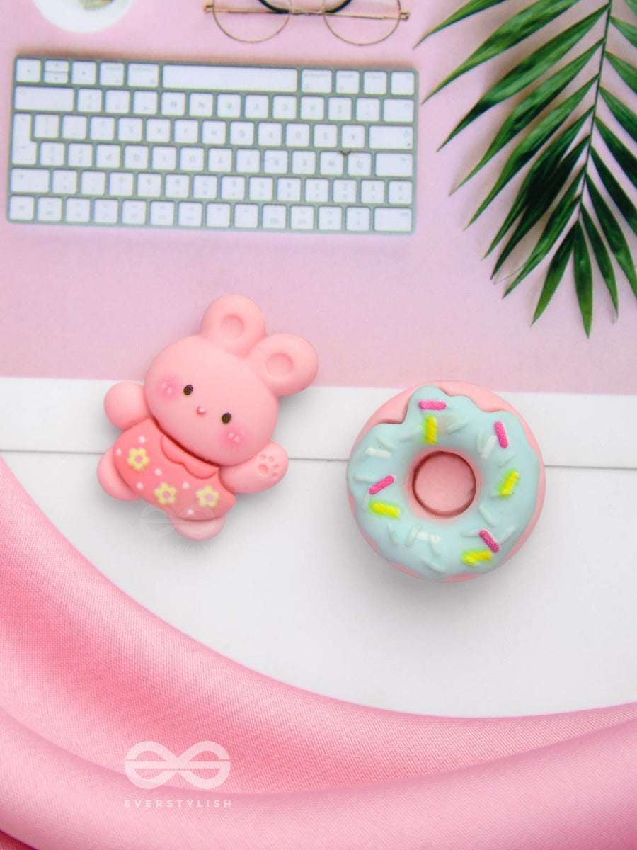 Snuggles & Sweets - Mismatched Acrylic Earrings