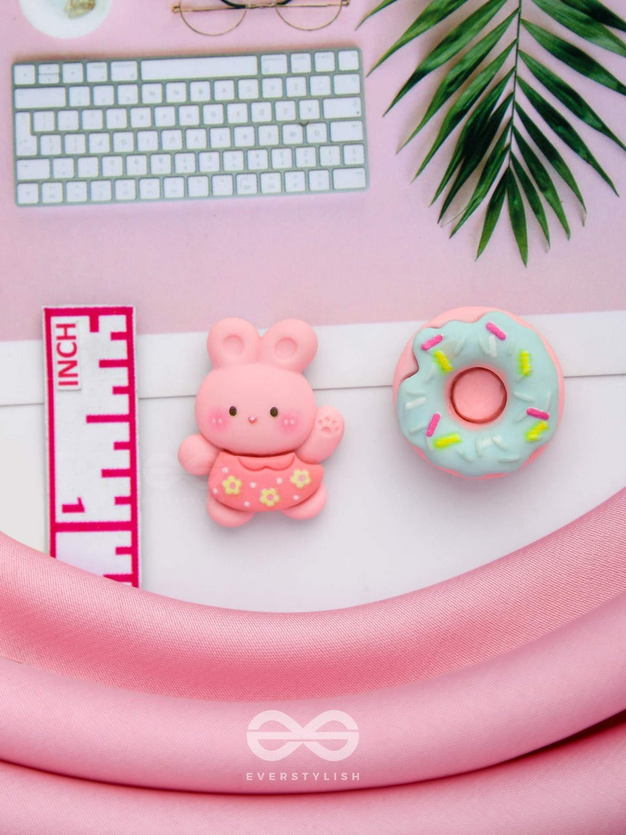 Snuggles & Sweets - Mismatched Acrylic Earrings