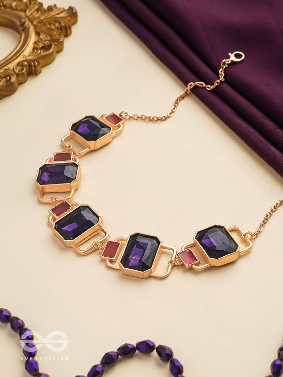 The Crystal Matrix - Statement Embellished Neckpiece
