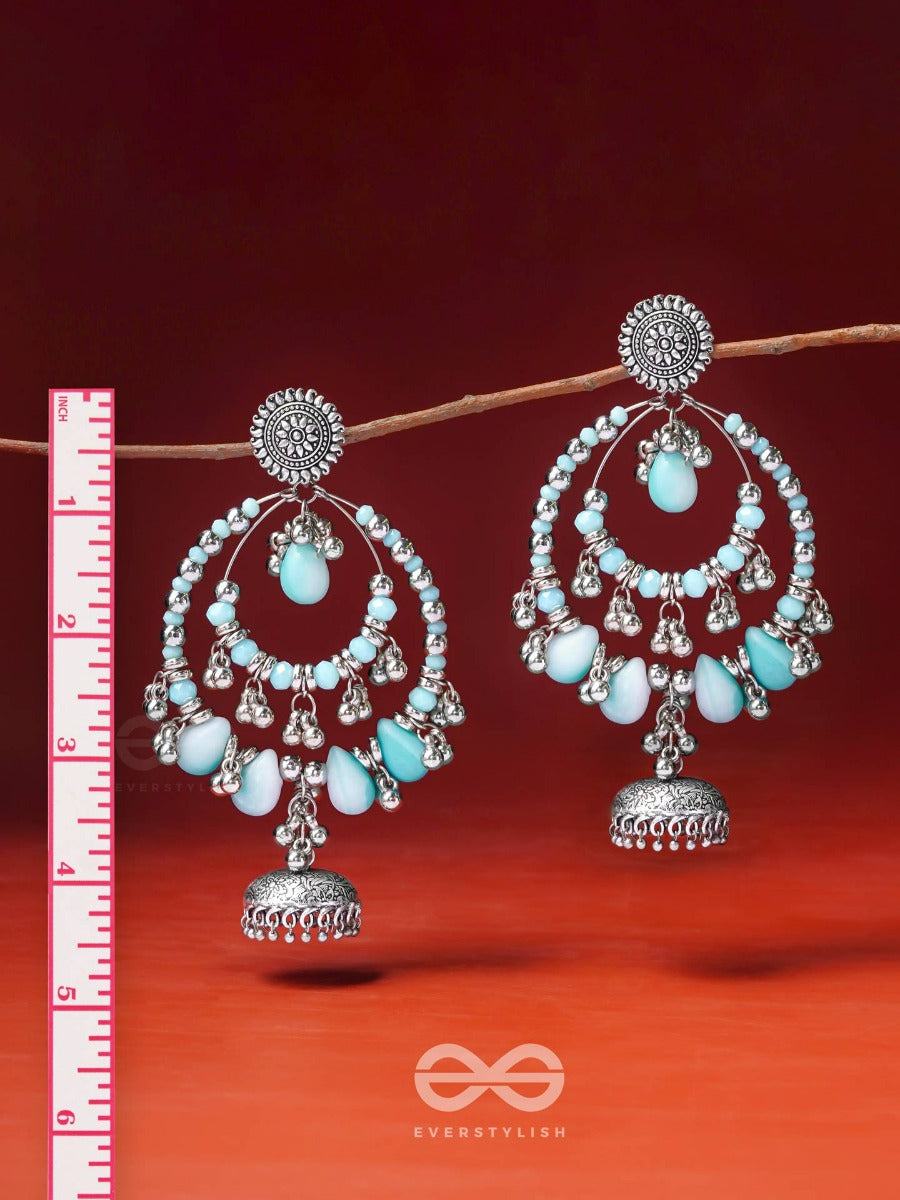The Layers Of Horizon- Oxidised Earrings