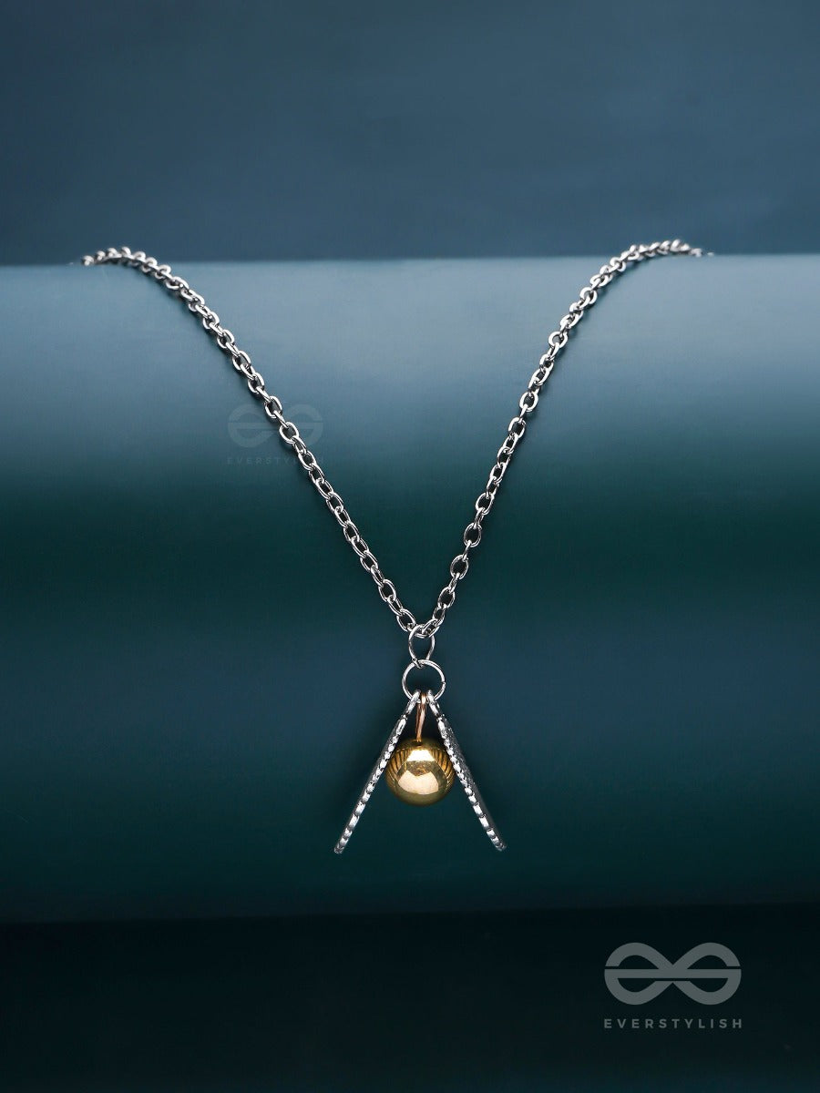 Resting Quidditch - Statement Silver Pendant