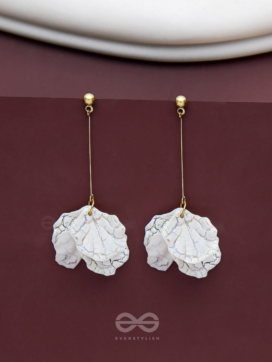 The Snow Petals- Acrylic Earrings