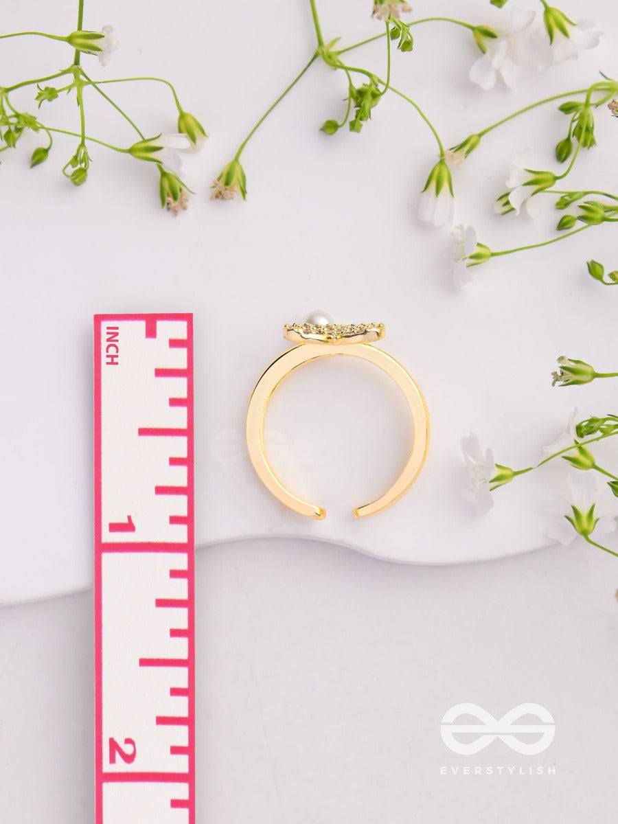 The Love Sparkle - Golden Embellished Ring