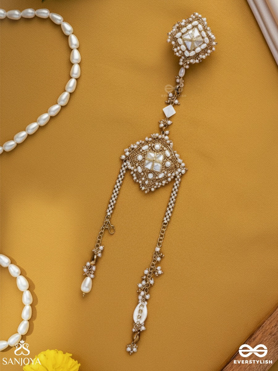 Abhyupayan - Gift From The Heavens - Beads, Pearls Glass Drops Hand Embroidered Haathphool