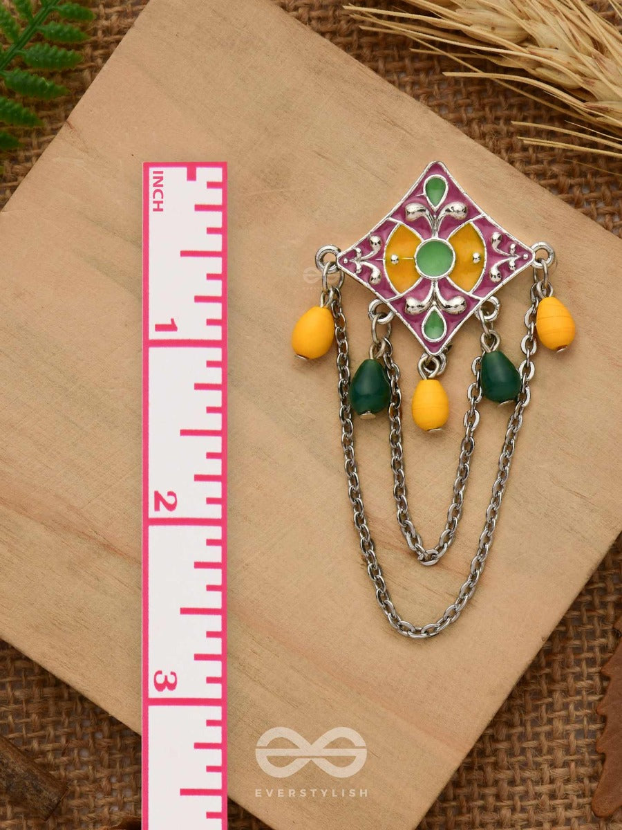 The Countryside Charms - Enamelled Oxidised Jodhpuri Jhumkas