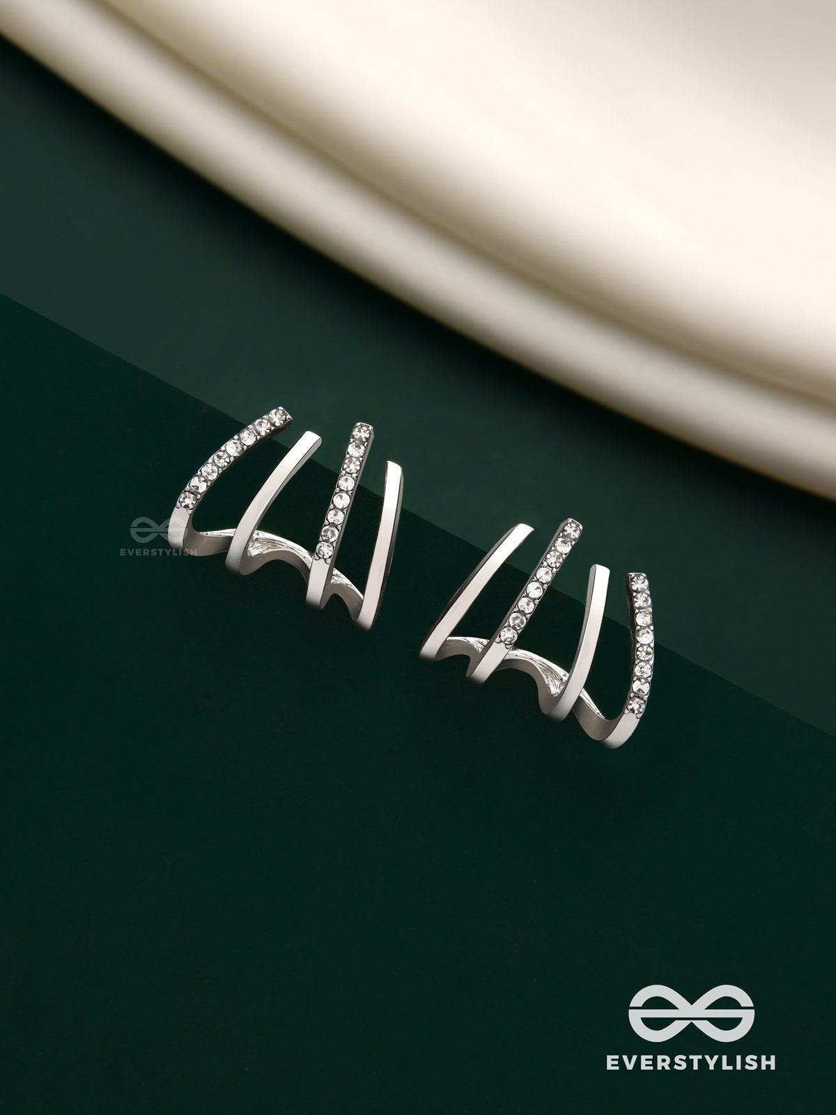Claws Of Destiny - Silver Stud Earrings