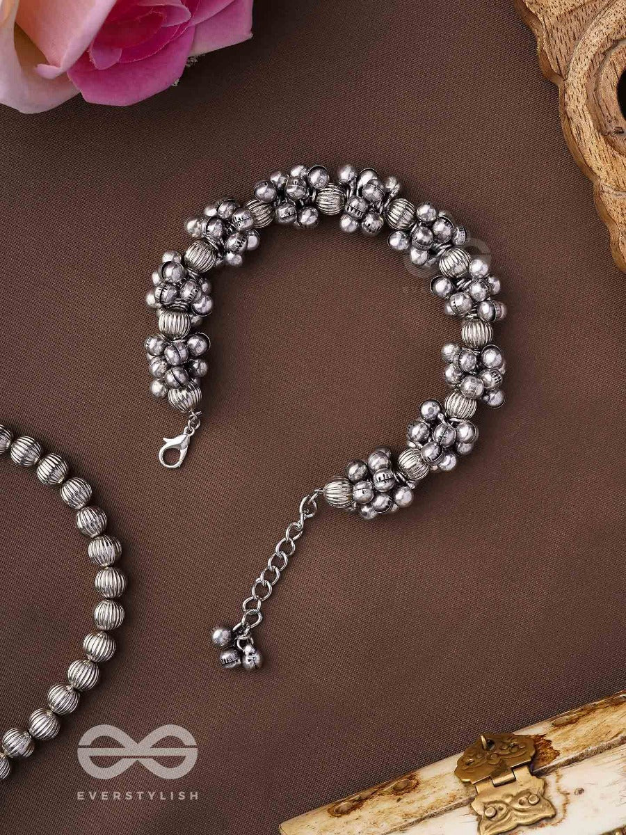 The Moon-Drenched Melody - Oxidised Bracelet