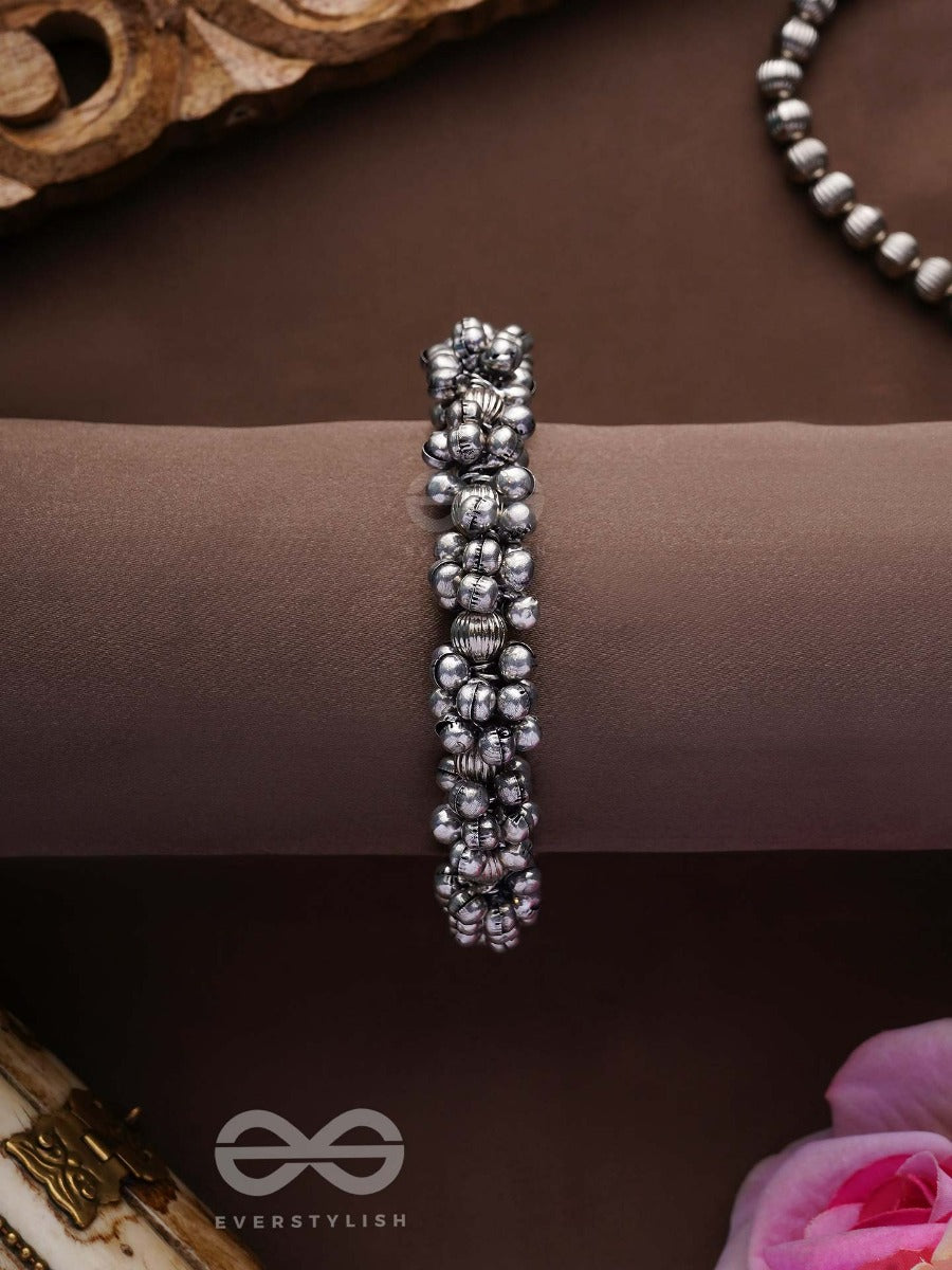 The Moon-Drenched Melody - Oxidised Bracelet