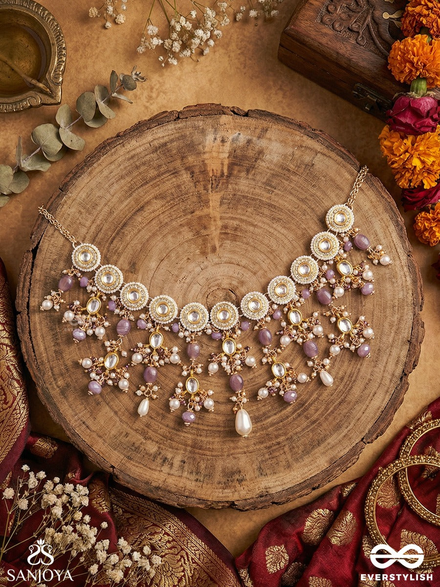 Shashvata - Eternal Beauty - Decorative Necklace With Timeless Design And Cascading Accents