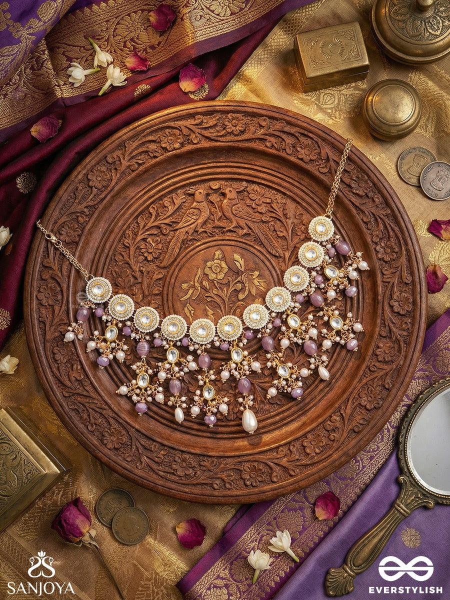 Shashvata - Eternal Beauty - Decorative Necklace With Timeless Design And Cascading Accents