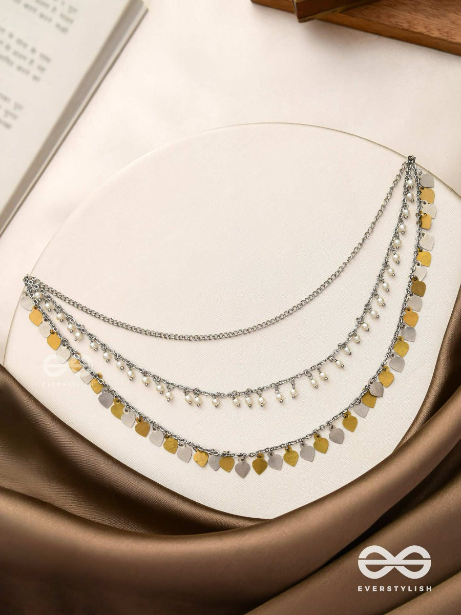 The Spellbinding Chimes - Beads And Coins Multilayered Neckpiece