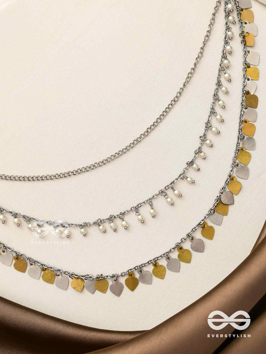 The Spellbinding Chimes - Beads And Coins Multilayered Neckpiece