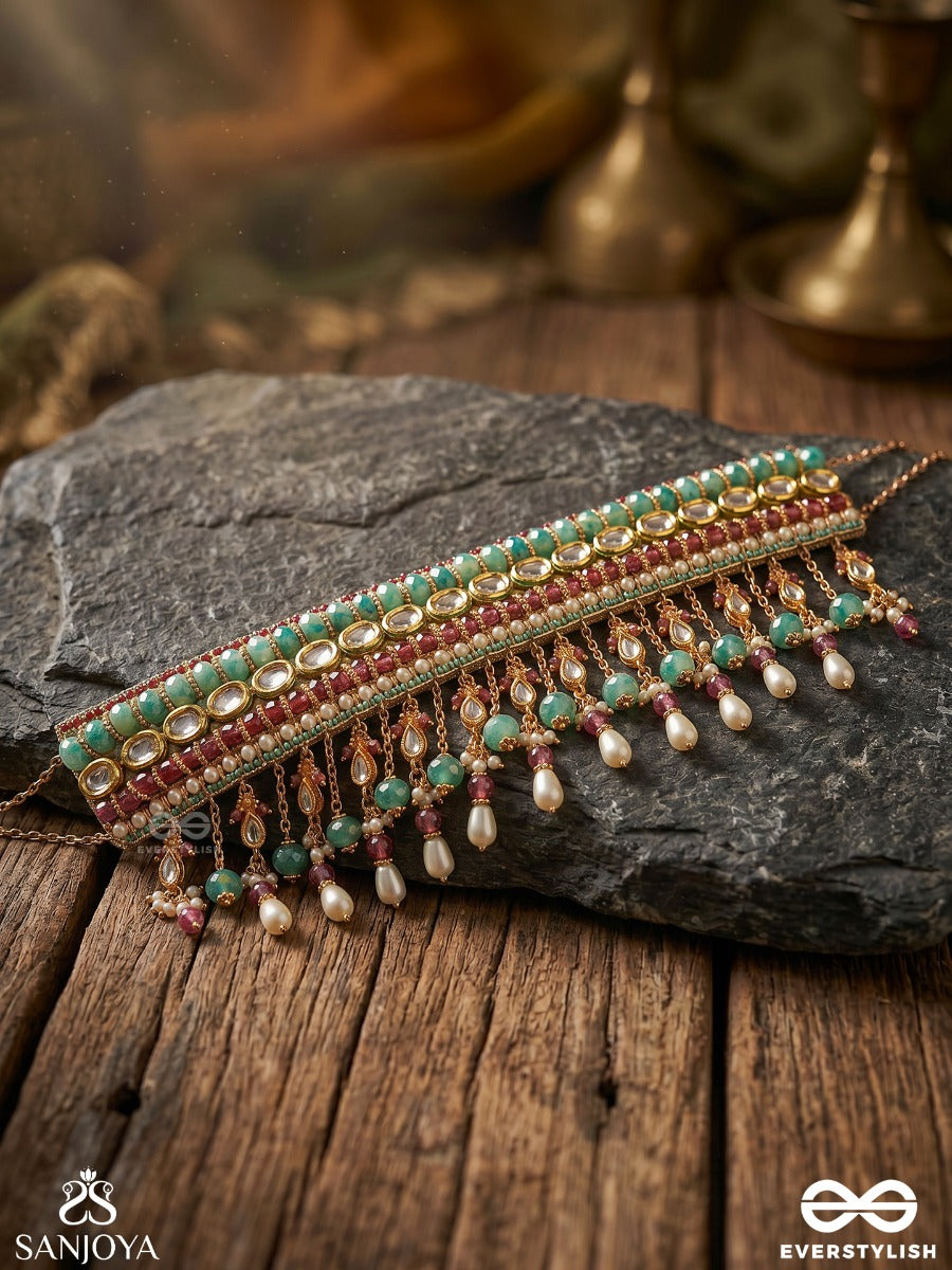 Vibhutara - Radiant Form - Decorative Necklace With Ornamental Details And Balanced Structure