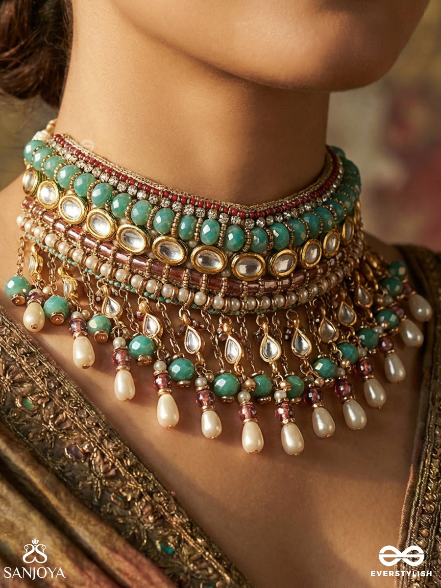 Vibhutara - Radiant Form - Decorative Necklace With Ornamental Details And Balanced Structure