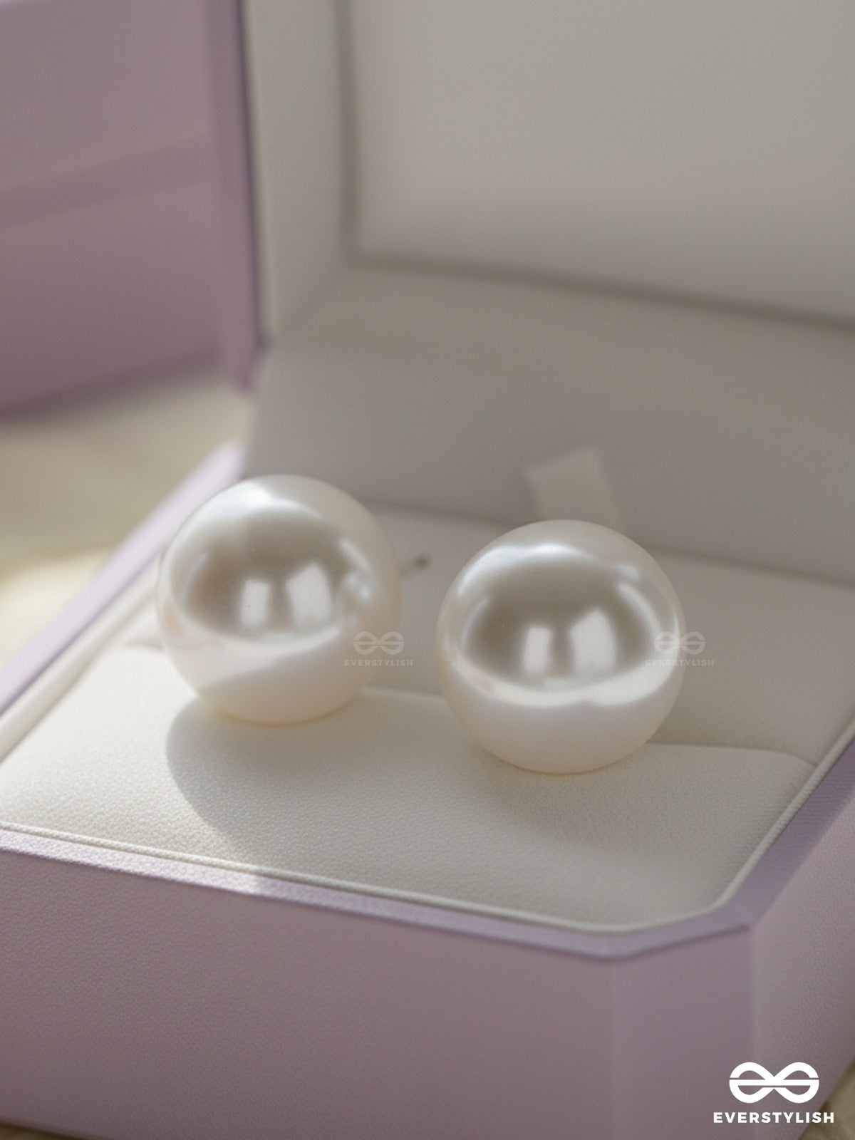 Classic Serenade- Statement White Pearl Stud