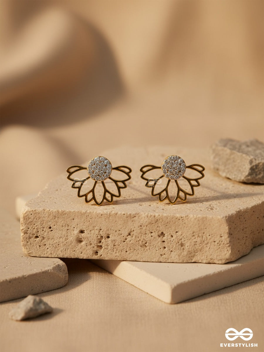 Simmering Dawn - Lotus Shaped Golden Ear Jackets