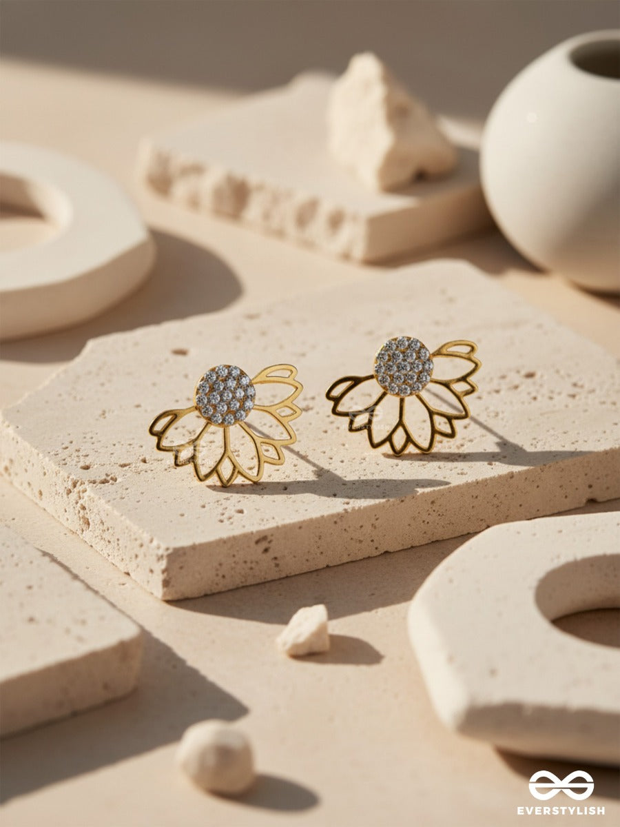 Simmering Dawn - Lotus Shaped Golden Ear Jackets