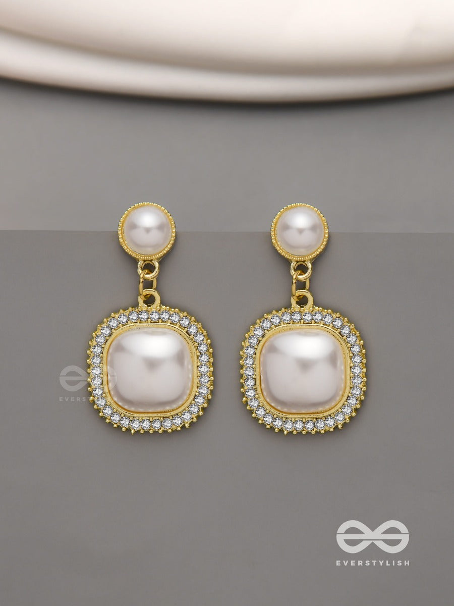 Ageless Reverie - Earring Studded With Pearl And Crystal