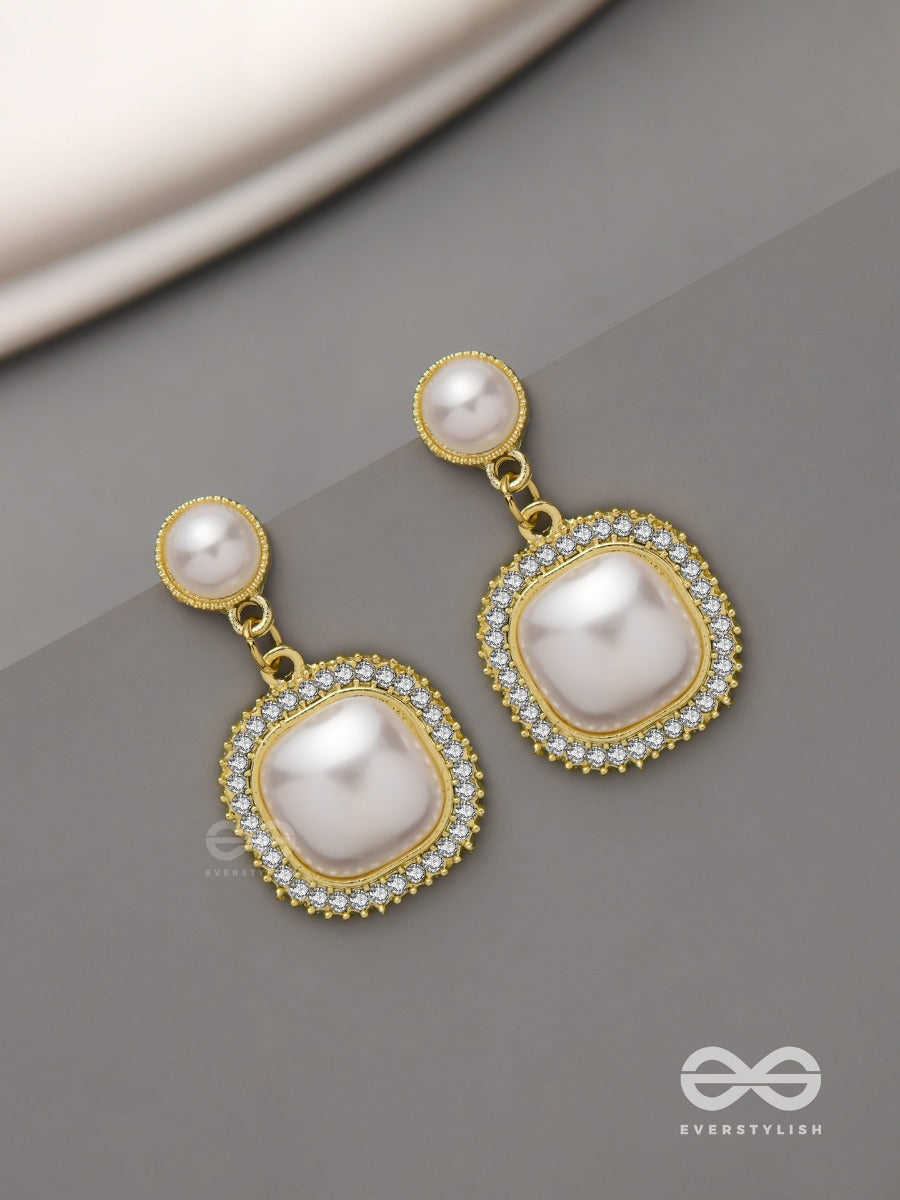 Ageless Reverie - Earring Studded With Pearl And Crystal