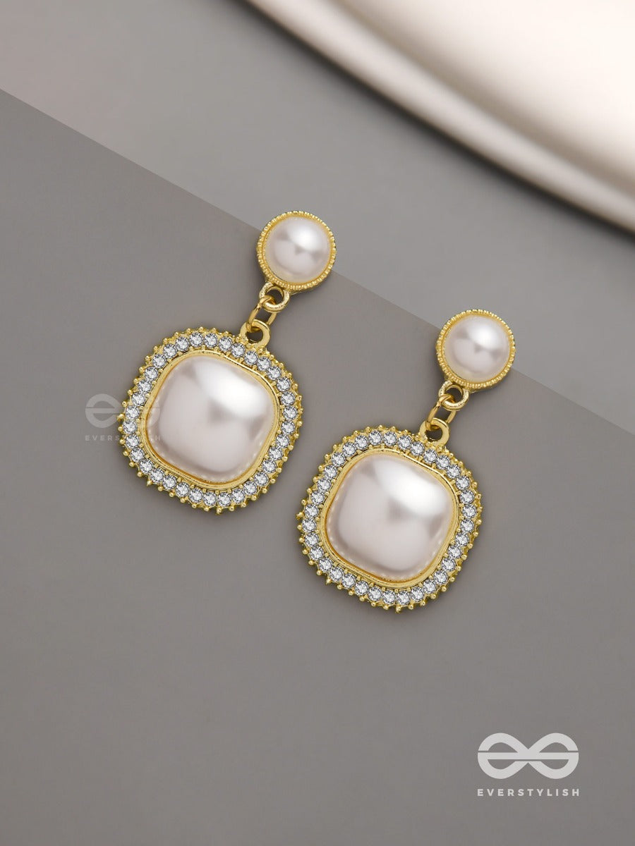 Ageless Reverie - Earring Studded With Pearl And Crystal