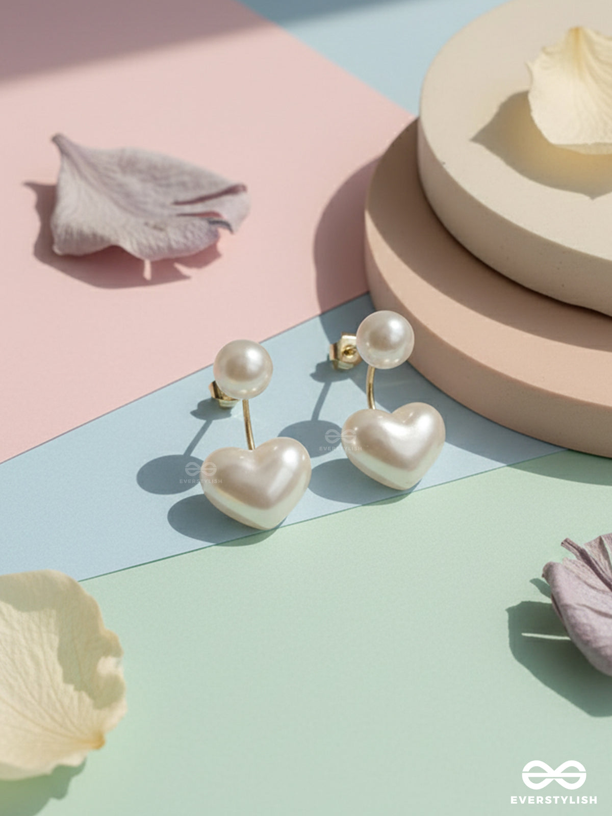 Heart's Whisper- Charming Pearl Ear Jacket