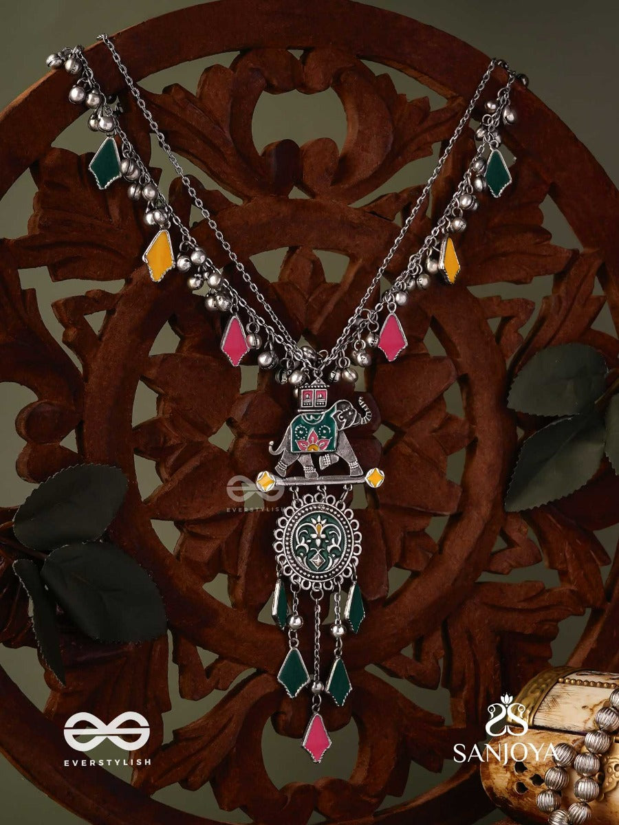 Nomad Spirit - Colorful Tribal Statement Necklace