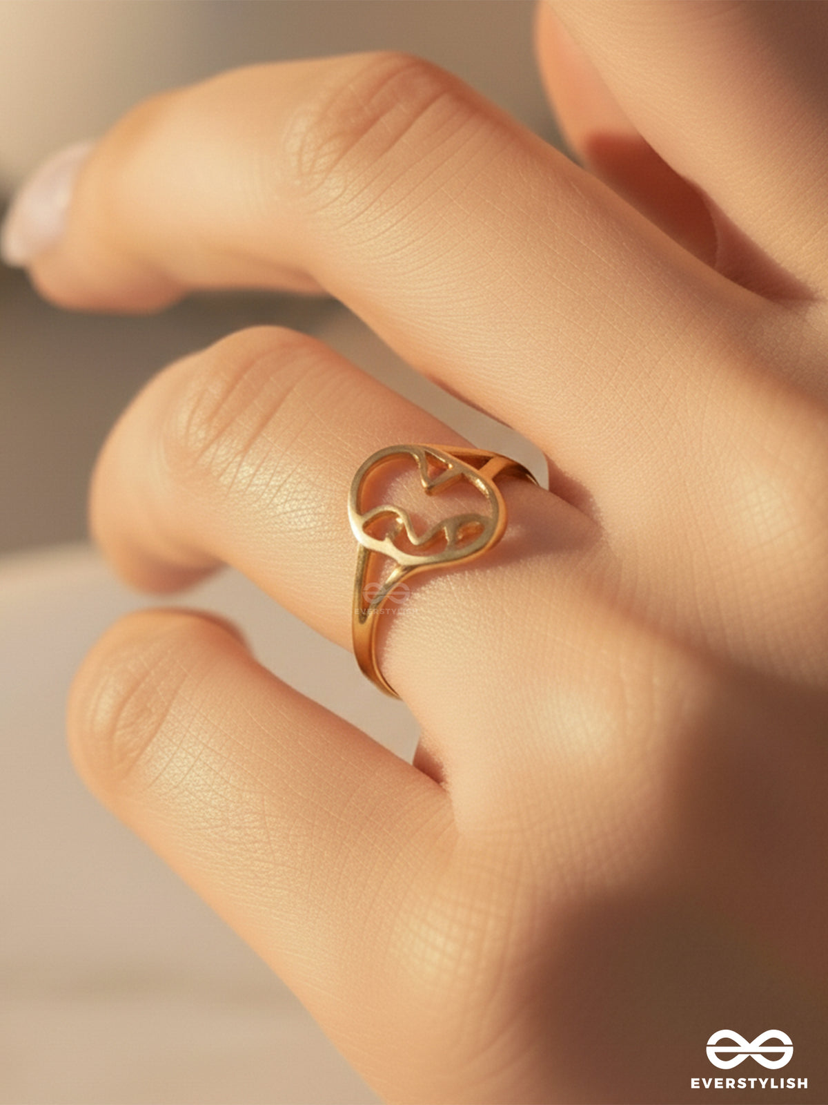 My Muse - Stainless Steel Anti-Tarnish Golden Ring