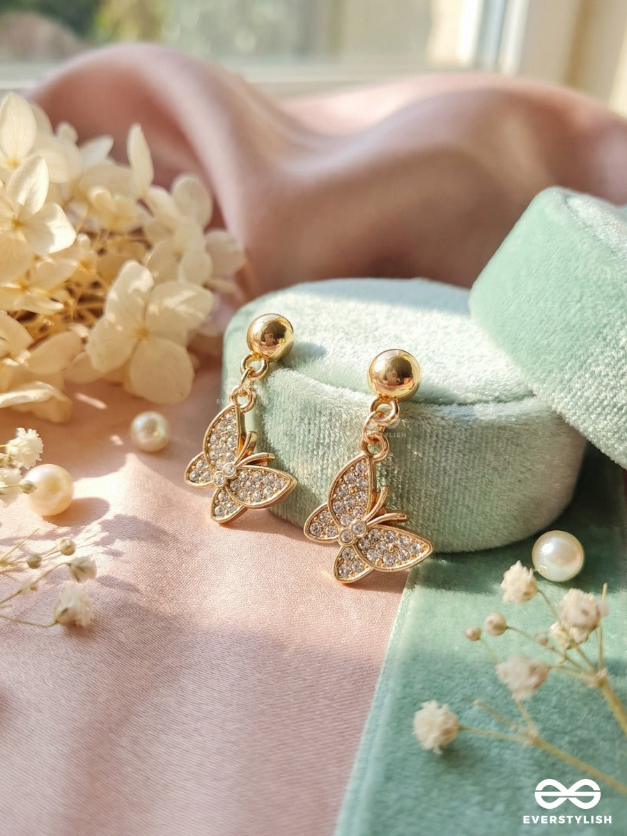 Glimmer Butterfly - Studded Butterfly Earrings