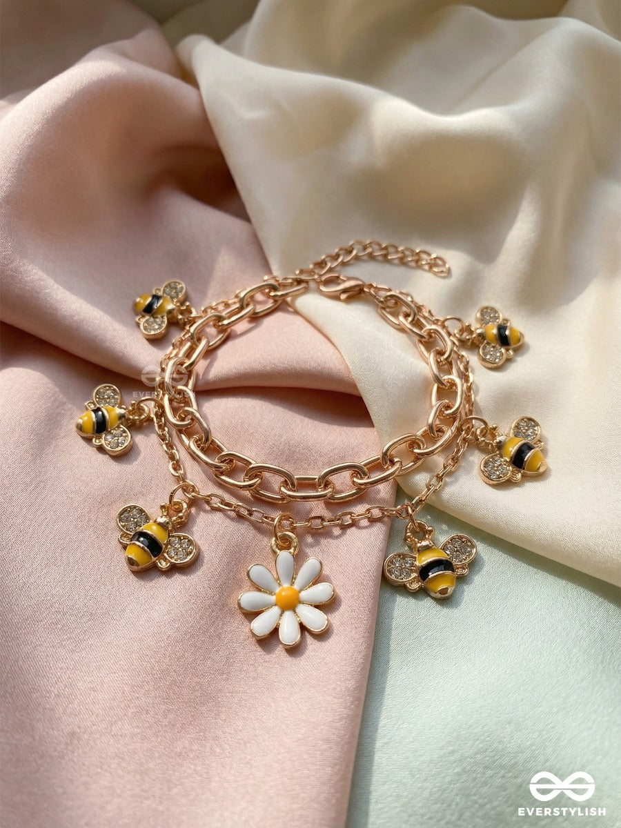 Honey Bloom - Golden Double Chain Bracelet