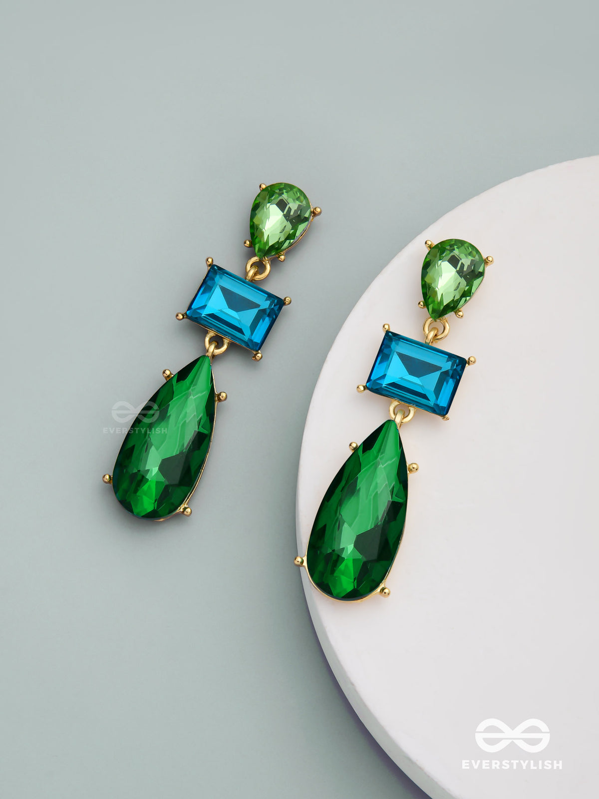 Ocean Mystique- Luxurious Teardrop Earrings