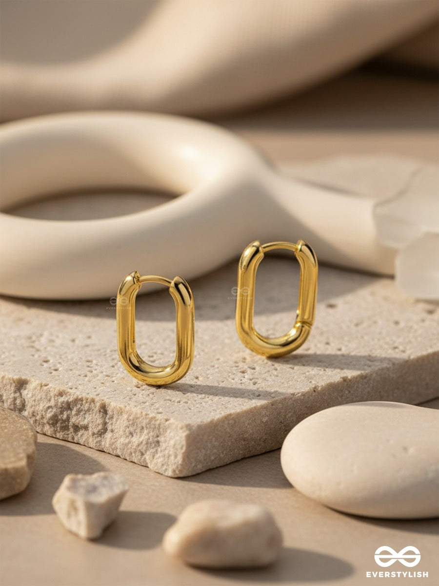 Urban Loop- Sleek And Contemporary Gold Hoops