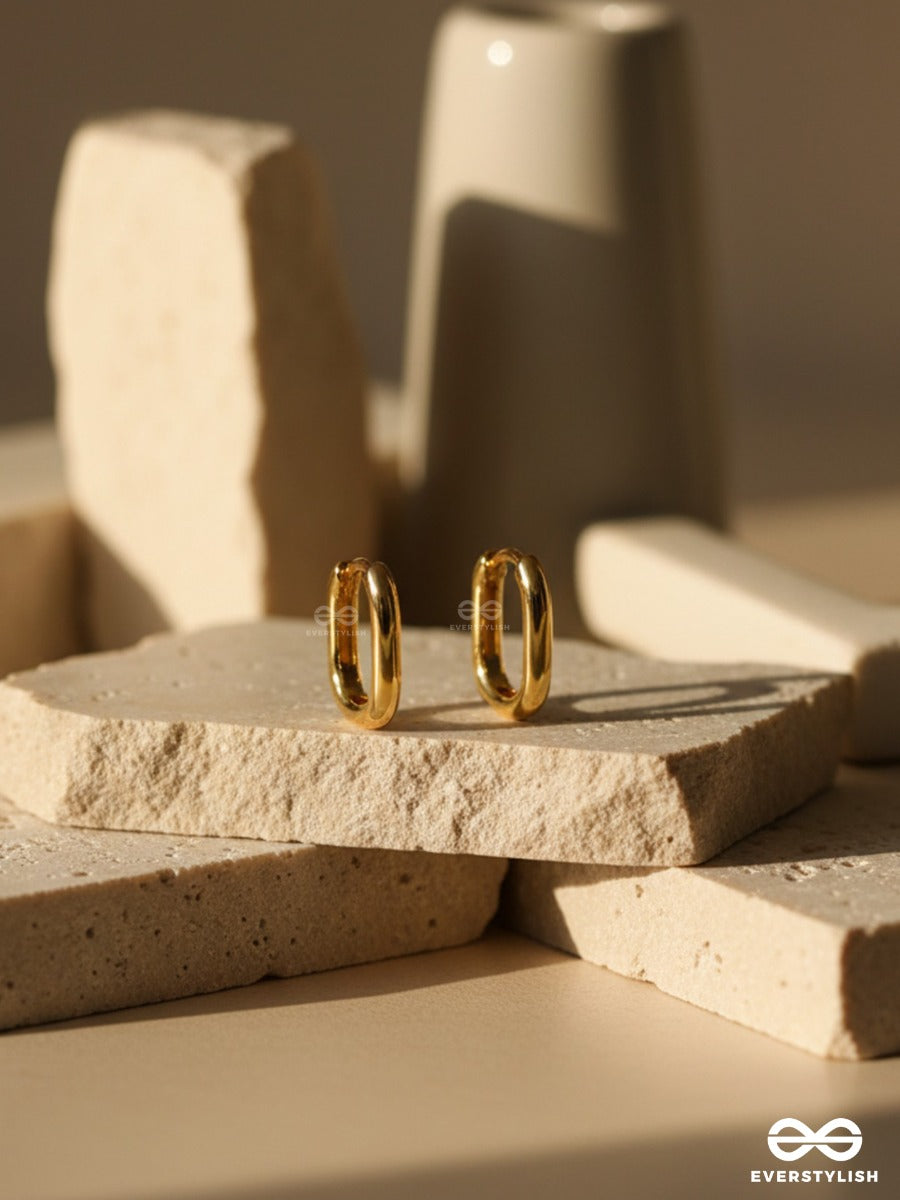 Urban Loop- Sleek And Contemporary Gold Hoops