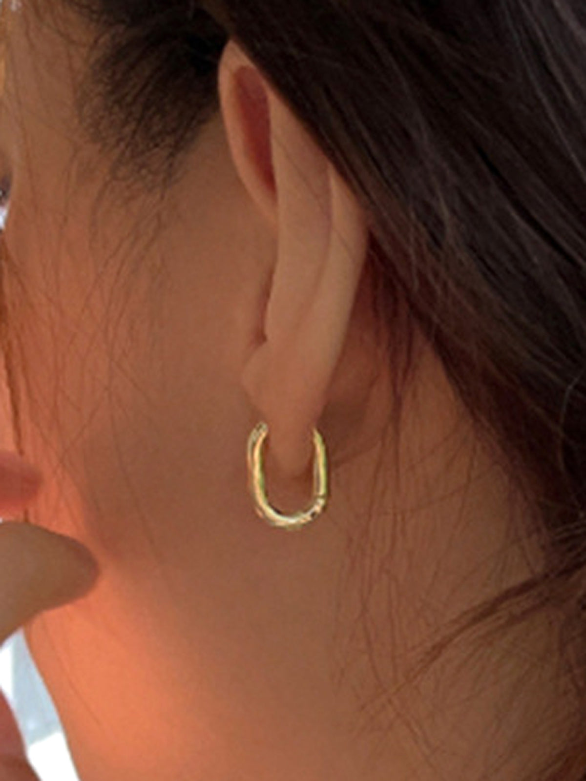 Urban Loop- Sleek And Contemporary Gold Hoops