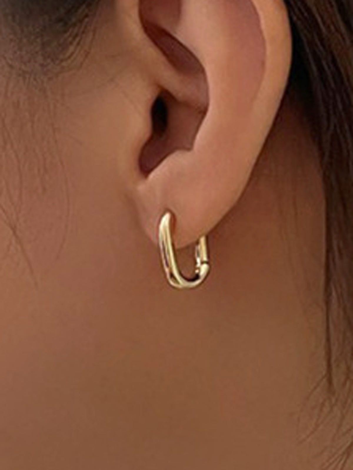 Urban Loop- Sleek And Contemporary Gold Hoops