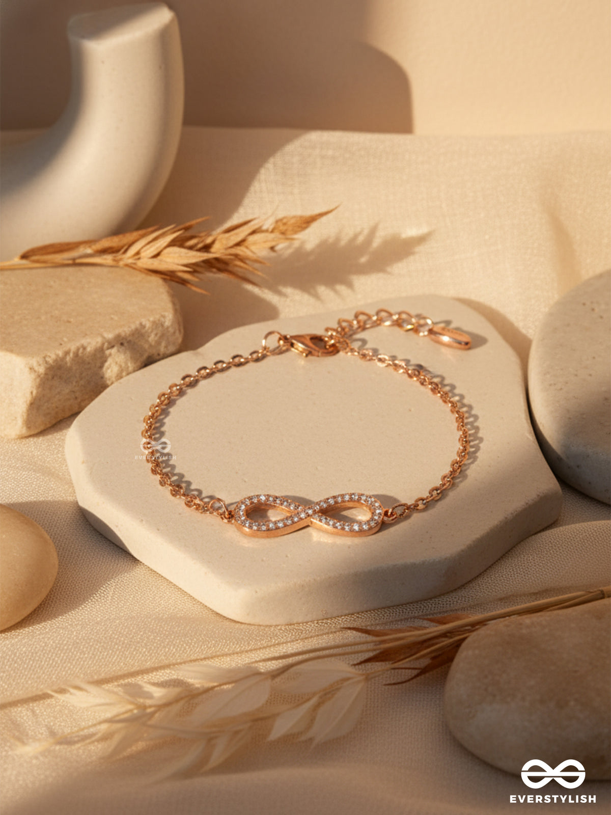 Celeste Infinity - Minimal Luxe Rose Gold Bracelet