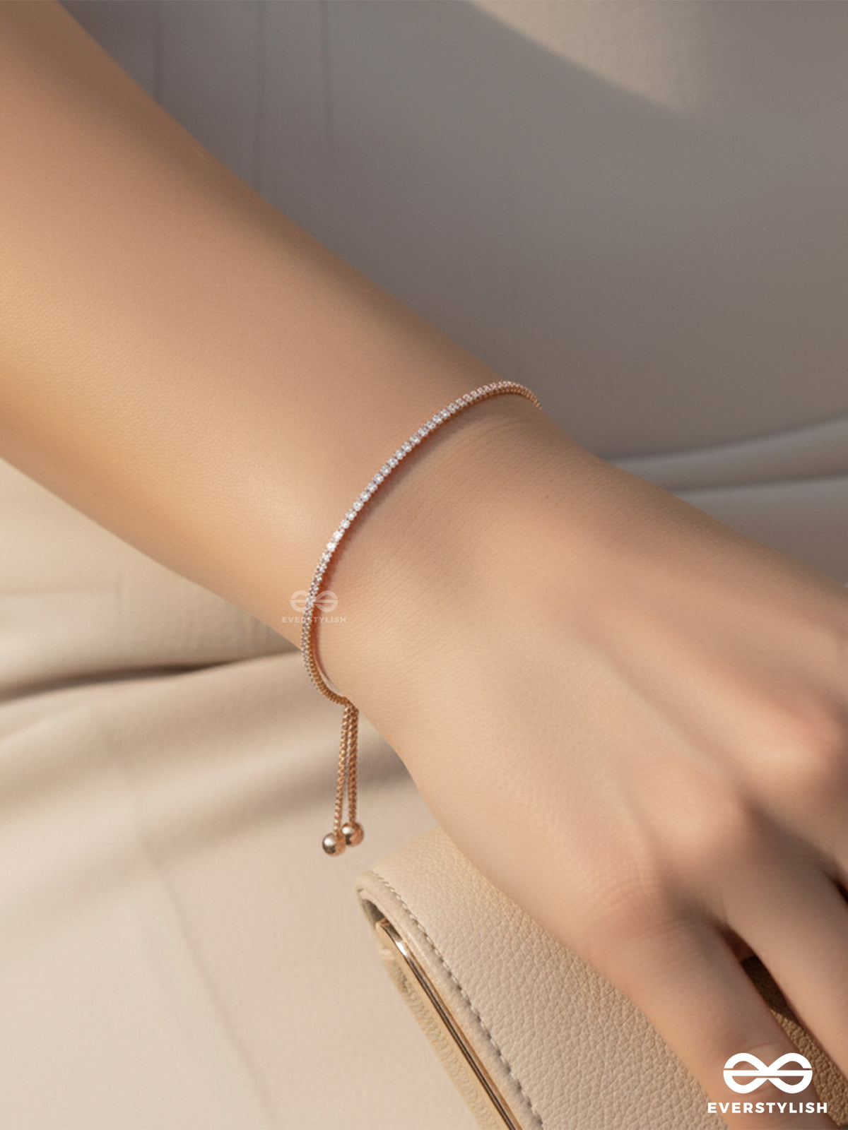 Aura Luxe - Rose Gold Tennis Bracelet