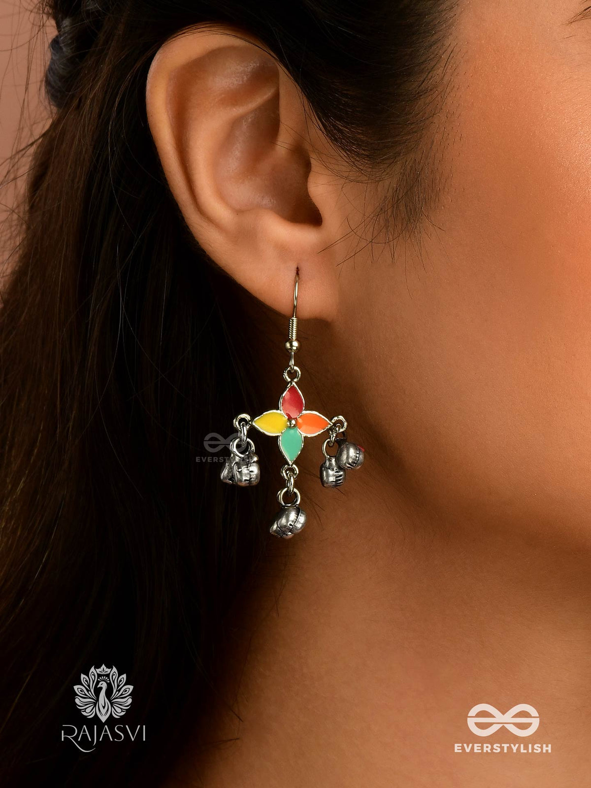 Carnival Bloom - Multicolor Floral Earrings