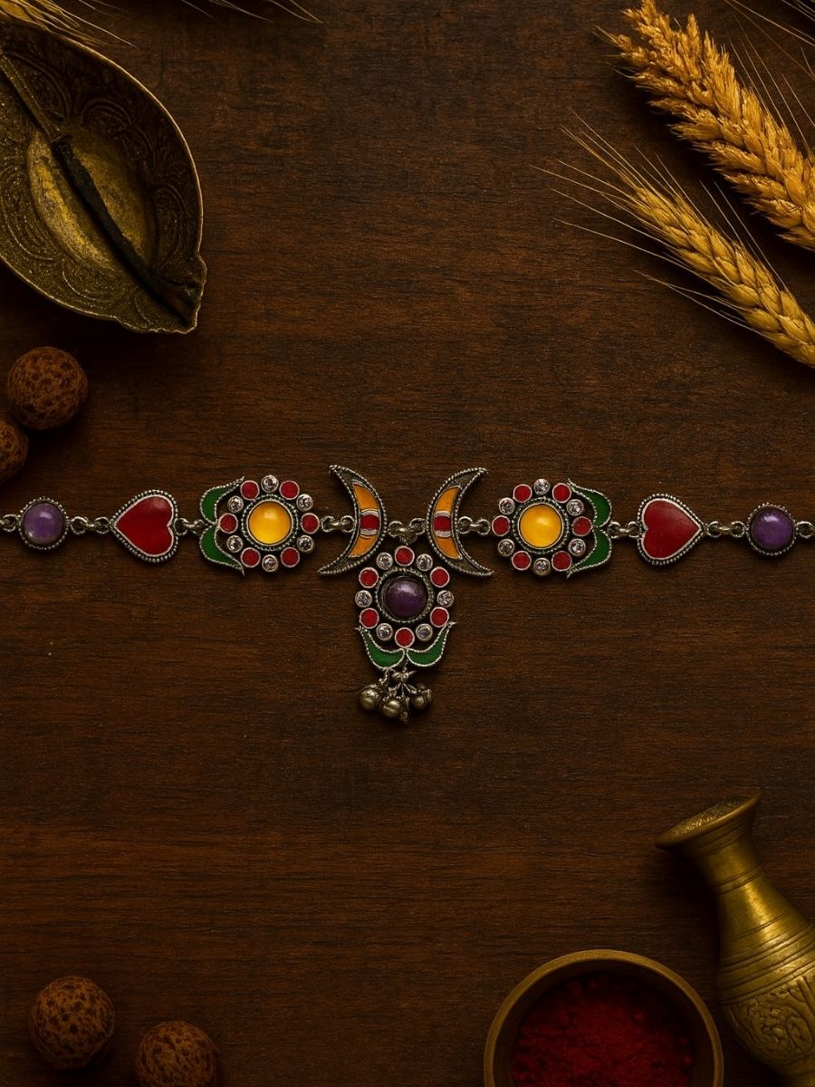 Tribal Heart- Fusion Oxidised Choker