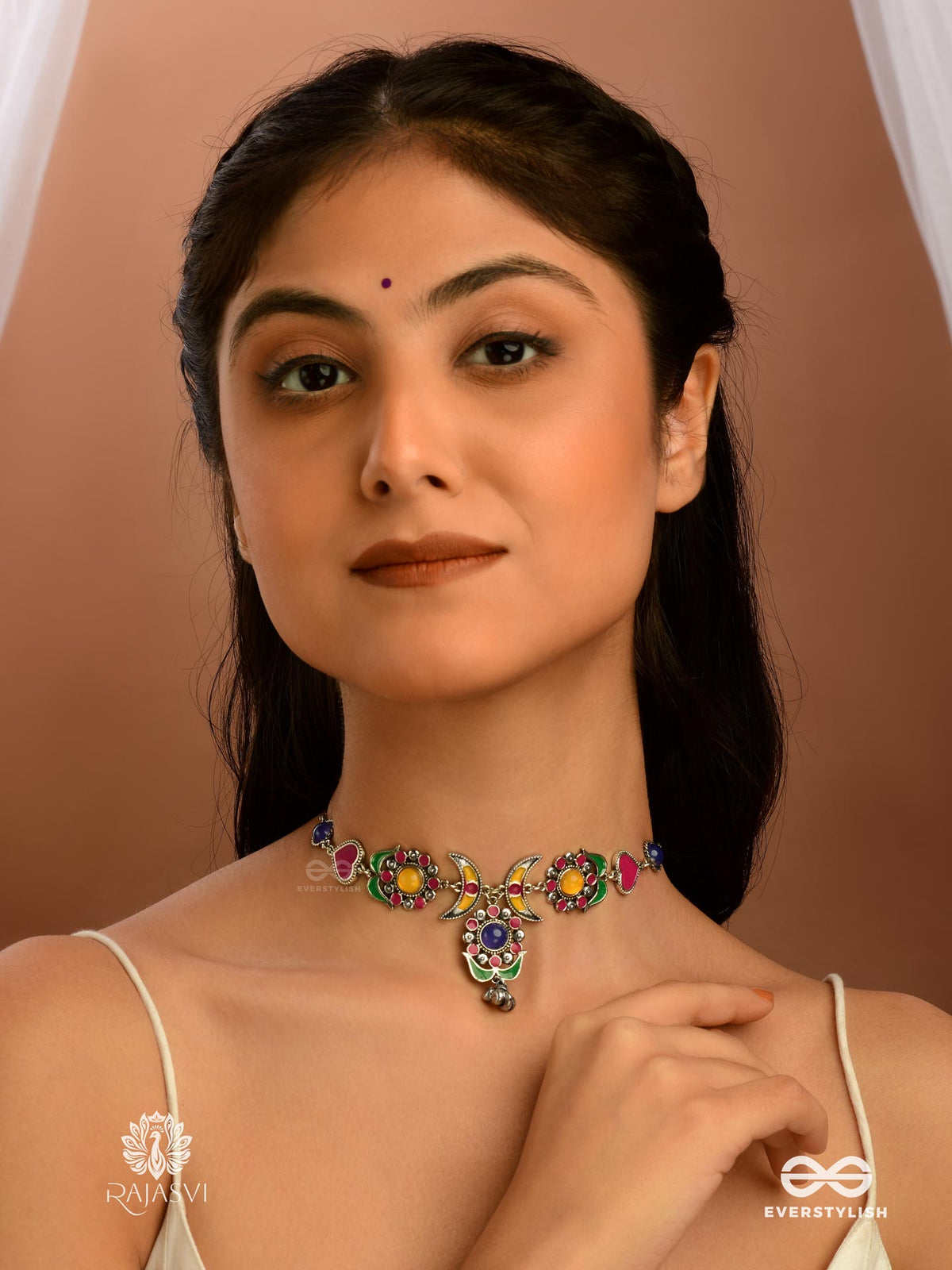 Tribal Heart- Fusion Oxidised Choker