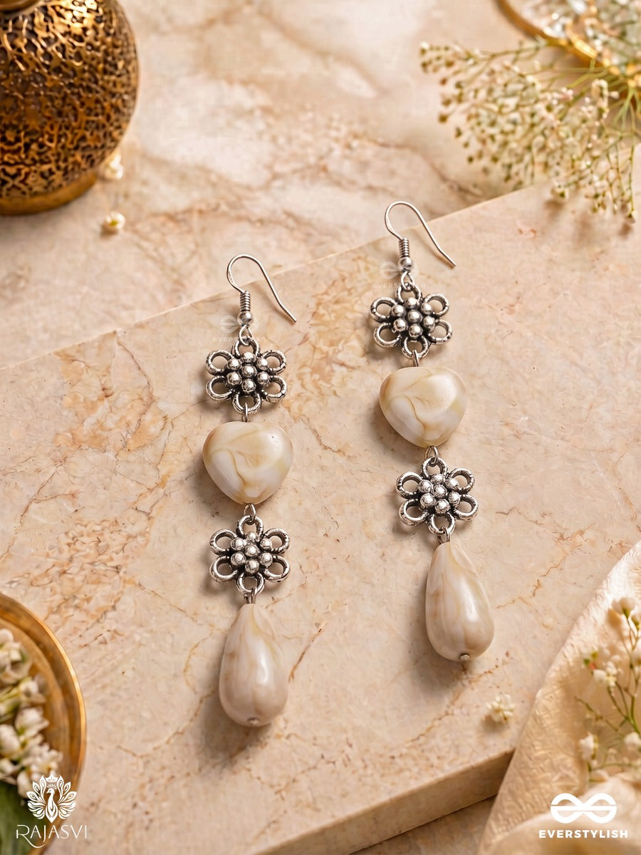 Maris Tangle - Shell Detail Sandstone Earrings