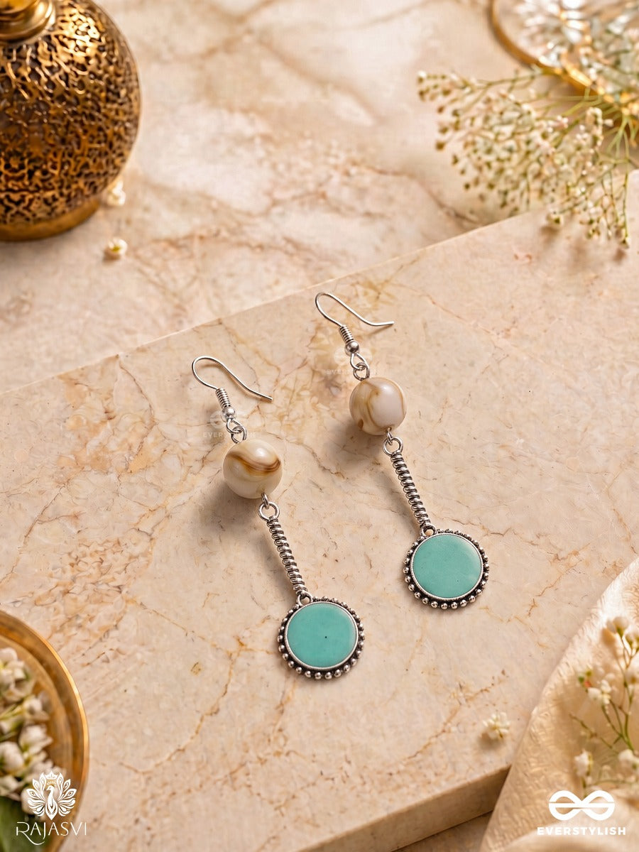 Oasis Drop - Oxidised Long Earrings