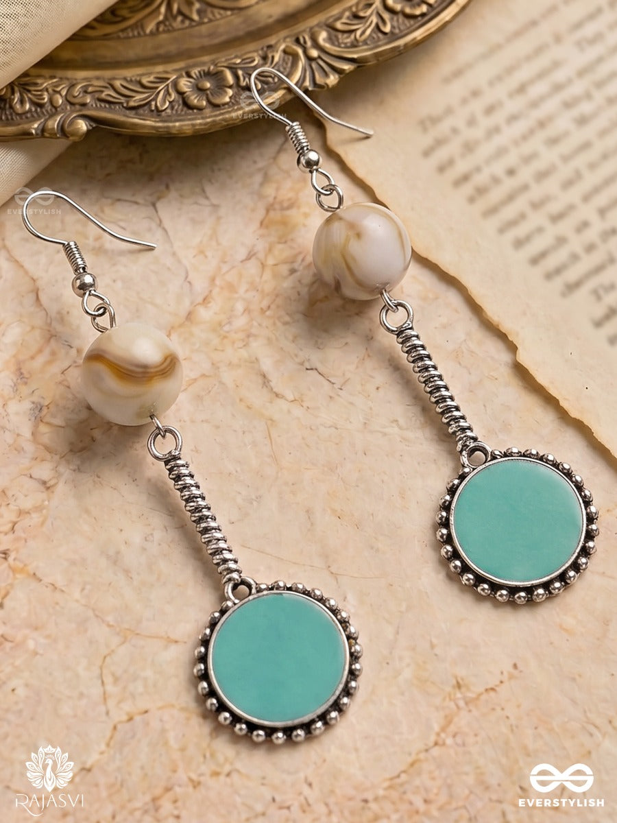 Oasis Drop - Oxidised Long Earrings